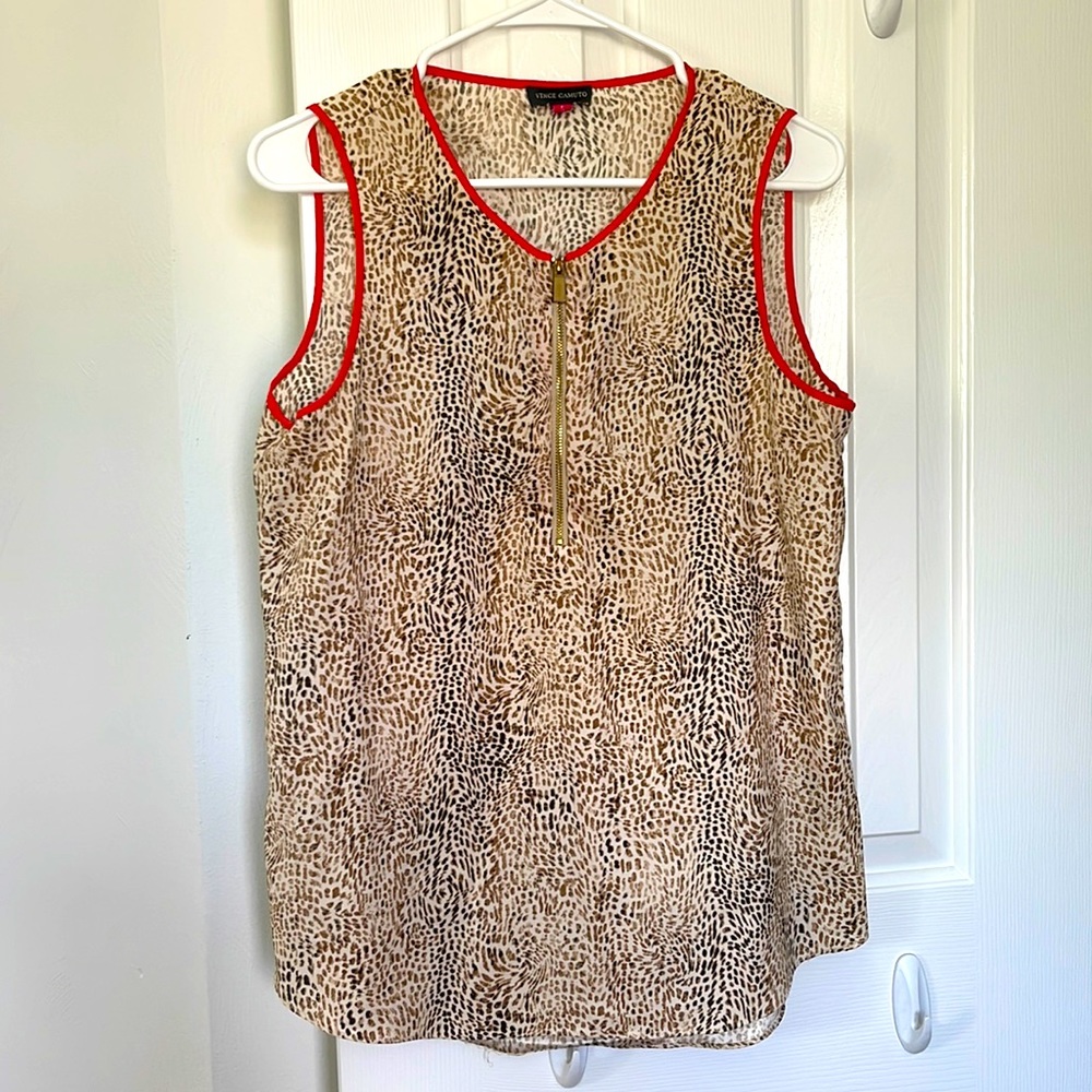 Vince Camuto Animal Print Blouse